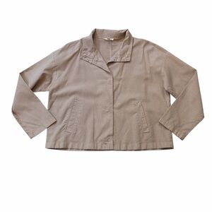 Eileen Fisher Light Brown Short Utility Jacket